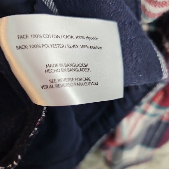 Orvis Women’s Med Blue Fleece Lined Flannel Plaid Snap Up Shirt Jacket Shacket - Picture 8 of 12